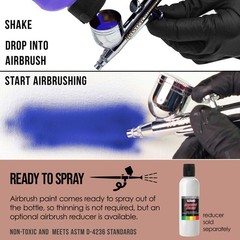 US Art Supply 8-Ounce Opaque Light Tan Airbrush Paint