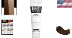 High Viscosity Acrylic Paint, 4.65oz Tube, Burnt Umber