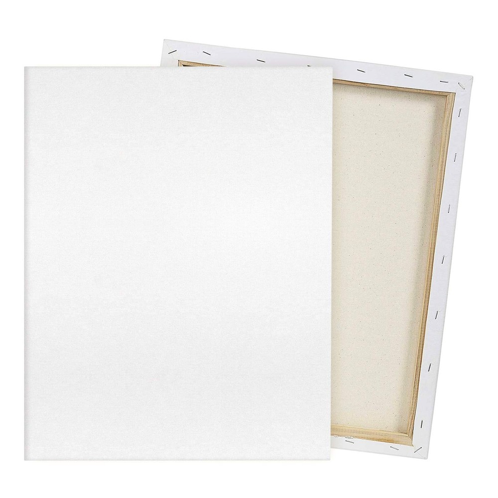 Pre Stretched Canvas 18×24 2 Pack Large Stretched Canvases for Painting Four …