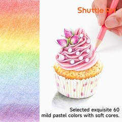 60 Pastel Colored Pencils, Colored Pencils for Adult Coloring, Soft Core Penc…
