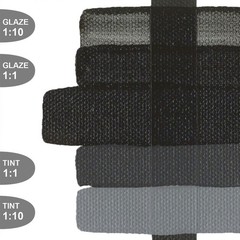Professional Carbon Black Fluid Acrylic Paint, 16 fl. oz., Opaque Art Supply