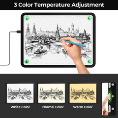 A4 Diamond Art Light Board,11000 Lux Super Bright Light Box for Tracing,Side …