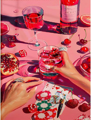 Party Vintage Paint by Numbers for Adults Beginner, DIY Acrylic Retro Funny Poke