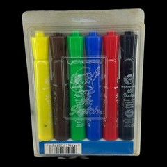1990’s Sanford Mr. Sketch 6-Piece Scented Instant Water Color Markers 20176 VTG