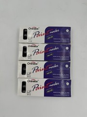 Lot of 4 Permanent Paint Markers 3 Packs Black Oil Based Paint Pens Medium Tip