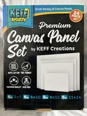 24-Pack 𝗣𝗥𝗘𝗠𝗜𝗨𝗠 Canvas for Painting, 6 of 5×7, 8×10, 9×12,11×14 Painting