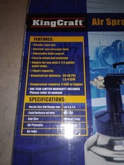 King Craft Air Spray Gun 1qt NOB Bleeder Type 1.5-4 CFM Required Easy Clean
