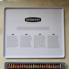 Derwent Colored Pencils, Procolour, Drawing, Art, Metal Tin 24 Count NEW Britain