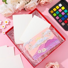 30 Sets 4×6 in Blank Watercolor Cards with Envelopes 140lb Cotton Paper