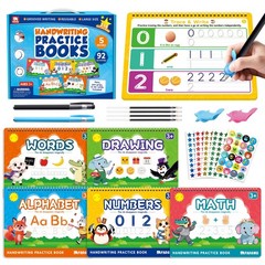 Magic Grooved Writing Practice Books for Kids, Large Grooved Handwriting Copy…
