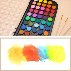 Artecho 48 Colors Watercolor Cake Set with 11.99 Ounce (Pack of 1), 48 colors