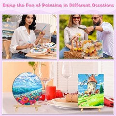Date Night Painting Kit, 62 Pcs Detail 8×10 inches, 8 Multi color
