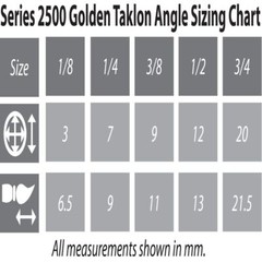2500 Golden Taklon Synthetic Angle Brush