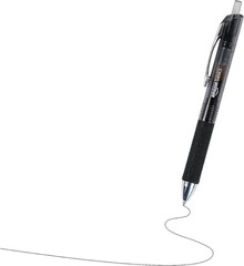 Retractable Gel Pens, 12-Count, Black Ink with Comfortable Grip & No Smudging