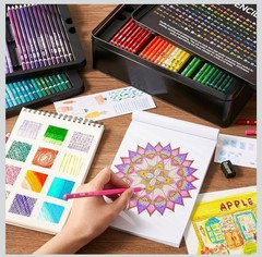 Shuttle Art 180 Colored Pencils Set for Adult Coloring Books & Drawing New