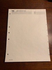 LOT of 3 ART DESIGN ENGINEERING GRAPH GRID PAPER PADS 11×8.5” 5 HOLE PUNCH NOS