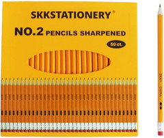 New Pre-Sharpened Pencils 50PCS #2 HB Fast Shipping