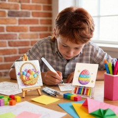 Foam Texture Painting Kit, 76 Pcs 3D Puffy Paint Drawing Set with Canvas & Sp…