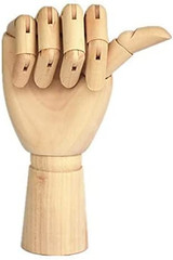 Wood Artist Drawing Manikin Articulated Mannequin with Wooden Flexible Fingers 1