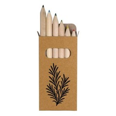 6 x ‘Rosemary Herb Outline’ Short Colour Pencils (PE00097616)