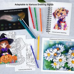 Kird Barken 80 Colored Pencils – Professional Color Pencils for Adult Coloring