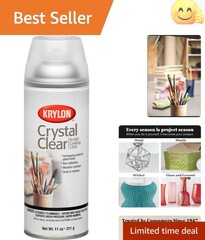 11 Oz Krylon Crystal Clear Gloss Spray Paint – Permanent & Moisture-Resistant