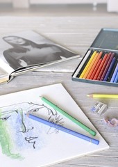 Faber-Castell Polychromos Artists Color Pencils – Tin of 24 Colors – Premium