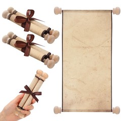 Epakh 2 Pack Vintage Blank Paper Scrolls 3.5 x 8 Inch, Old Color