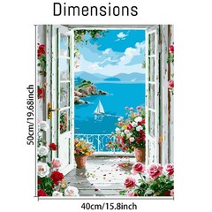 Landscape Paint by Numbers for Adults Beginner,Scenery DIY Paint by Numbers K…