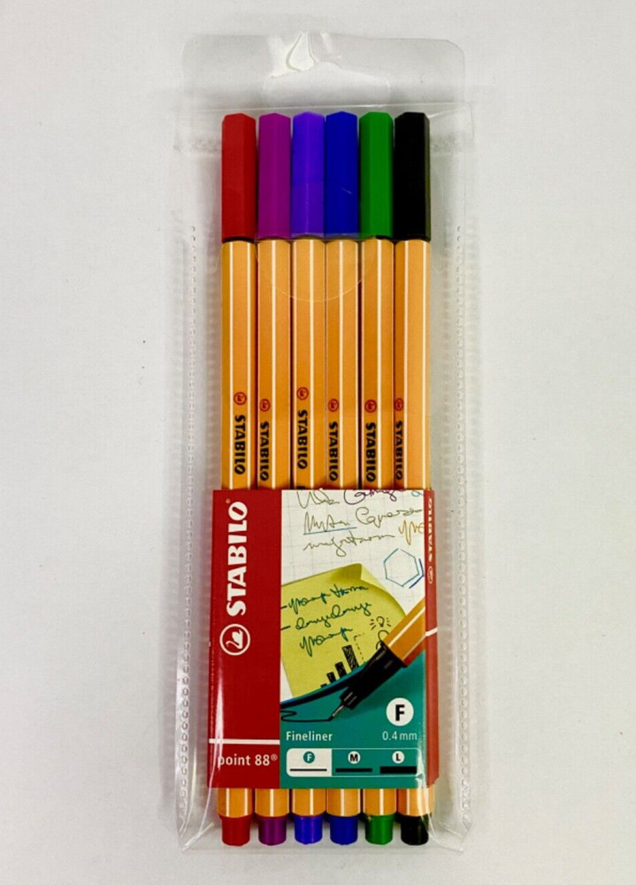 Stabilo Point 88 FineIiner 6 Pcs Multicolor Set 8806
