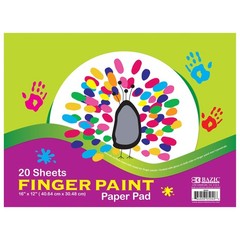 BAZIC Finger Paint Paper Pad 20 Sheets 16″ X 12″, Oil 1-Pack, 20