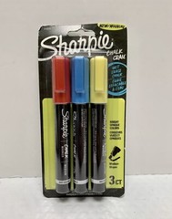 Sharpie Wet Erase Chalk Marker Medium Point 3/Pkg Primary – Blue, Red & Yellow