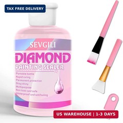 Diamond Painting Sealer Kits 120ml with Brushes Diamond Art Sealer Pu… | Ebay