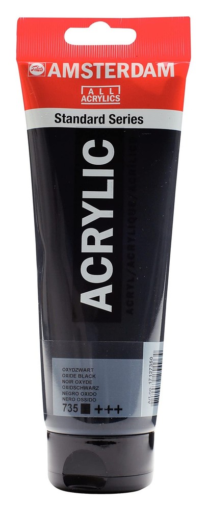 Oxide Black Acrylic Paint 845 Fl Oz High Lightfastness Durable Wall Paint