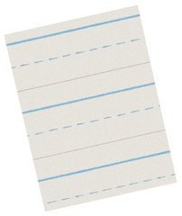 500 Sheets 10.5×8 inch Zaner-Bloser Paper 1/2 Inch Ruled Handwriting
