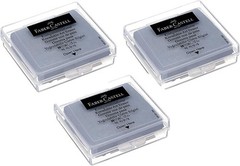 Faber-Castell Kneadable Art Eraser (Grey, pack of 3) Grey