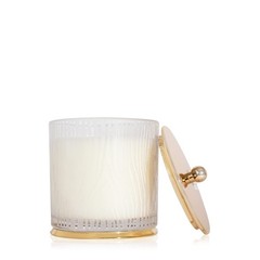 Thymes Frasier Fir Candle – Gilded Collection – Frosted Wood 13.5 oz, White