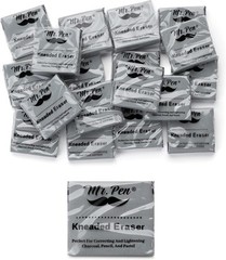 Mr. Pen Kneaded Erasers – 18 Pack, 18 1.44" x 1.36", Grey