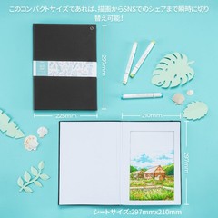 Ohuhu Sketchbook for Marker Pens, 210mm x 297mm (A4), 150gsm, 60 sheets