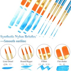 Miniature Model Paint Brushes Fine Detail Painting Brushes 20/40/80/100PC