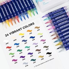 US Arrtx Top Valve Action Marker Pen Set of 24 Colors Simptap Acrylic Paint Pens