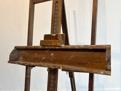 Vintage Midcentury Collapsible Anco Bilt Artist’s Wooden Standing H-Frame Easel