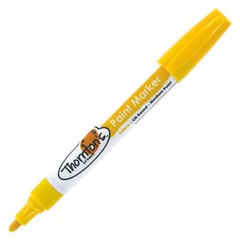 3 Thornton’s Oil-Based Paint Marker For Tire Tread Rubbers Medium Point Yellow