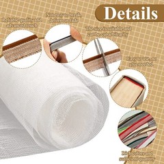 48 Pcs 11.8″ Long Book Binding Headbands Endbands and 39″ x 45″ Book Binding …