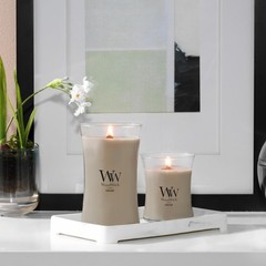 WoodWick Fireside Holiday Candle Gifts for Women Medium Hourglass,
