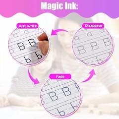 16Pcs Grooved Magic Practice Copybook Set Boys Girls Handwriting Book Practice