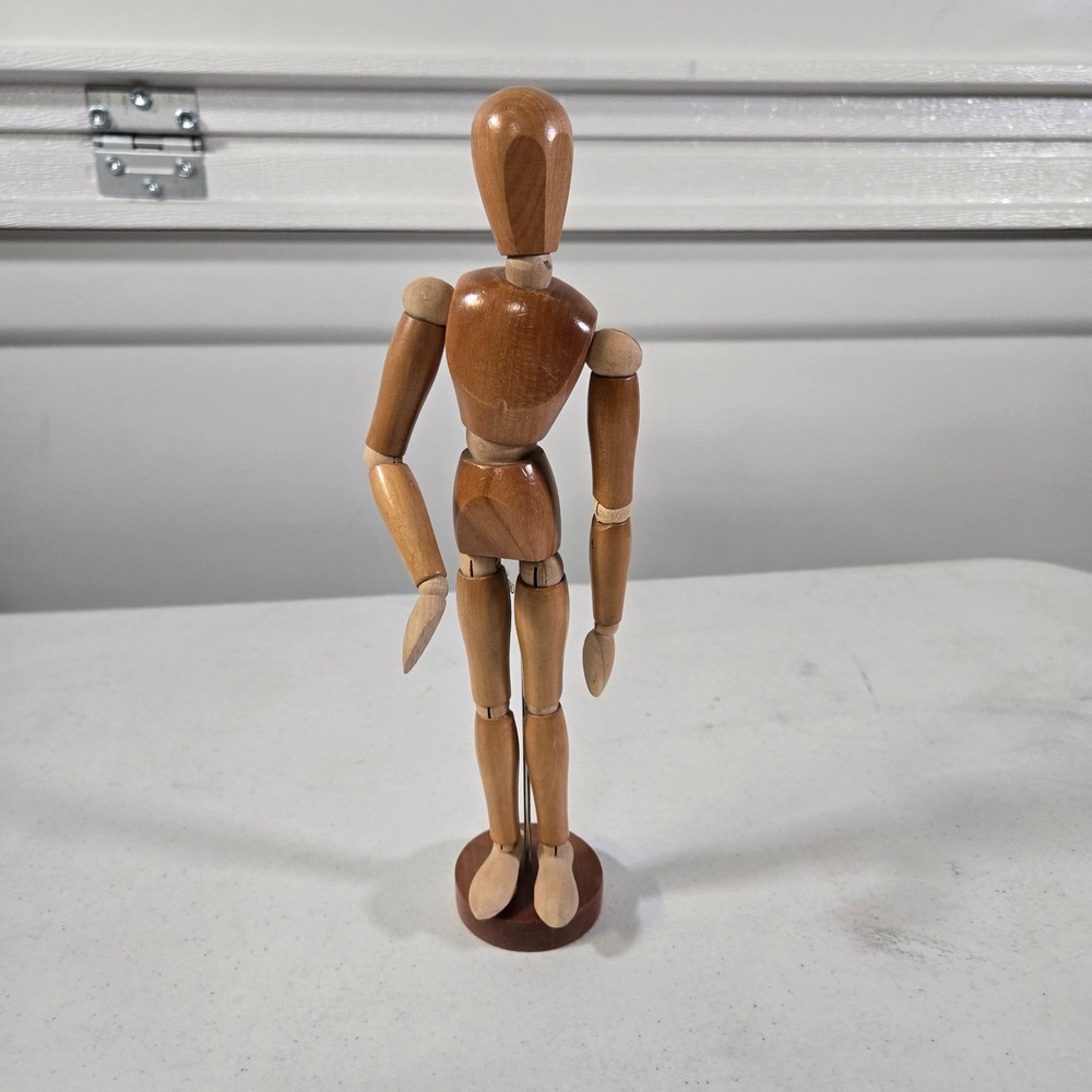 12″ Wooden Artist Mannequin Jointed Articulated Posable Human Figure Model A9
