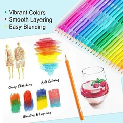 Soft Core Vibrant Art Pencils 520 Colors – Art, Coloring, Artist, Craft, Sketch