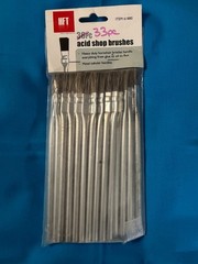 Horsehair Bristle Acid Shop Brushes 1/2″ 33 Piece
