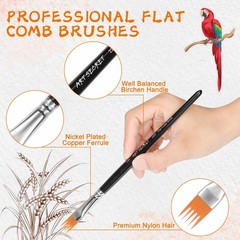 5Pcs Grainer Brush Set, Professional Artist Paint Brush, Nylon Bristles Paint…